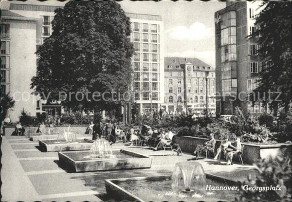 Hannover Georgsplatz Springbrunnen