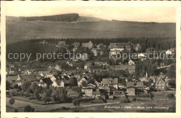 Braunlage Panorama Blick zum Hütteberg