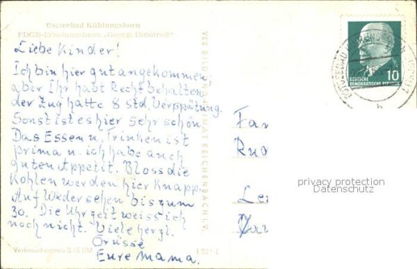 Kuehlungsborn Ostseebad FDGB Erholungsheim Georgi Dimitroff – Bild 2