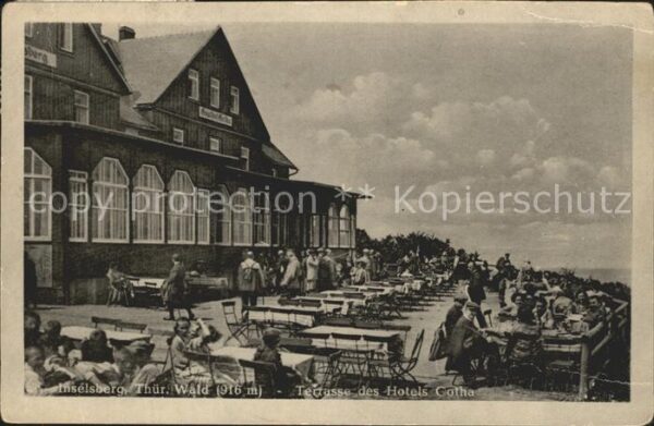 Inselsberg Schmalkalden Terrasse Hotel Gotha