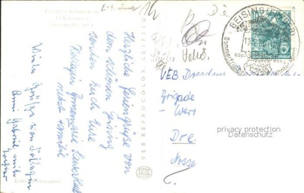 Geising Erzgebirge Betriebserholungsheim VEB Jasmatzi – Bild 2