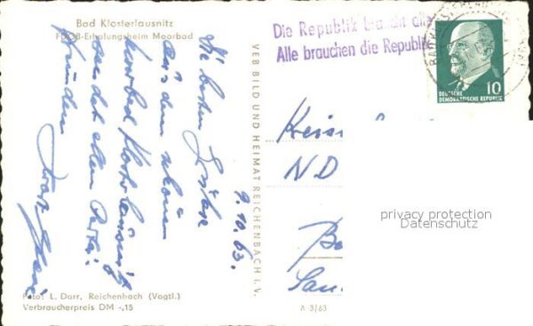 Bad Klosterlausnitz FDGB Erholungsheim Moorbad – Bild 2