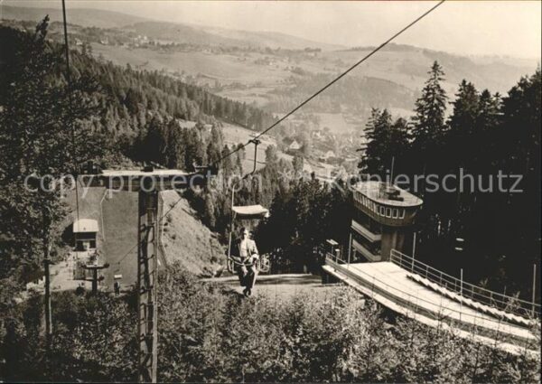 Klingenthal Vogtland Grosse Aschbergschanze mit Sessellift S