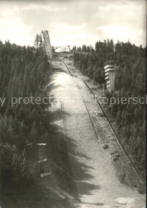Oberhof Thueringen Schanze am Rennsteig Skispringen Winter