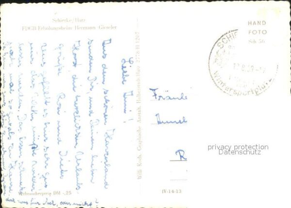 Schierke Harz FDGB Erholungsheim Hermann Gieseler – Bild 2