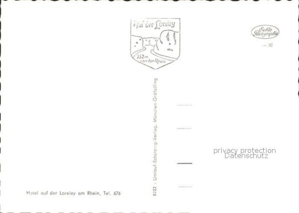Loreley Lorelei Rhein Dampfer Felsen Noten Gedicht Hein – Bild 2