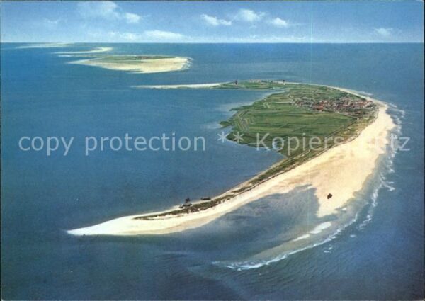 Wangerooge Nordseebad Luftaufnahme aus 1000 m Flughöhe Insel