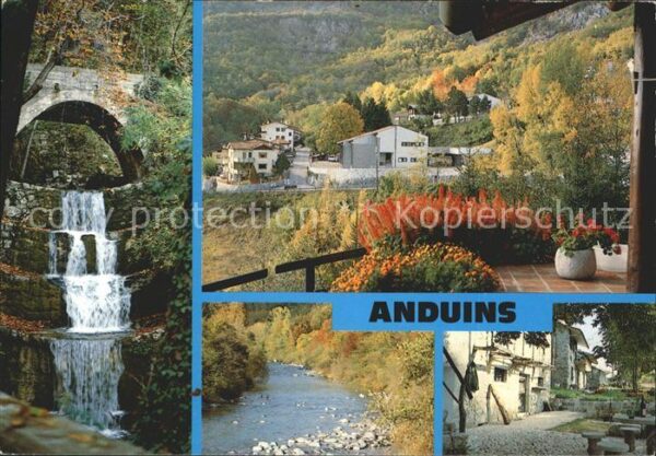 Anduins Wasserfall Teilansichten Bachlauf Herbs