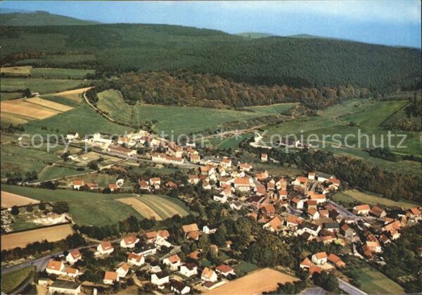 Rengshausen Knuellwald Luftkurort Fliegeraufnahme