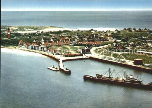 Hoernum Sylt Nordseebad Hafen Dampfer Fliegeraufnahm