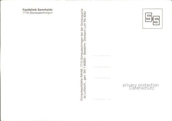 Donaueschingen Fachklinik Sonnhalde Fliegeraufnahme – Bild 2