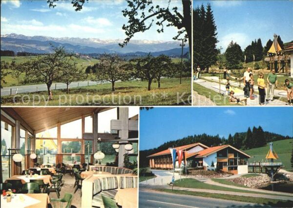 Scheidegg Allgaeu Kurhaus Restaurant Minigolf Kneippkuror