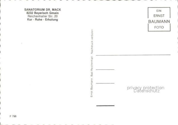Bayerisch Gmain Sanatorium Dr Mack Hallenbad – Bild 2