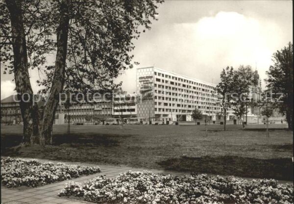 Dessau-Rosslau Blick zur Wilhelm Pieck Strasse Scheibe