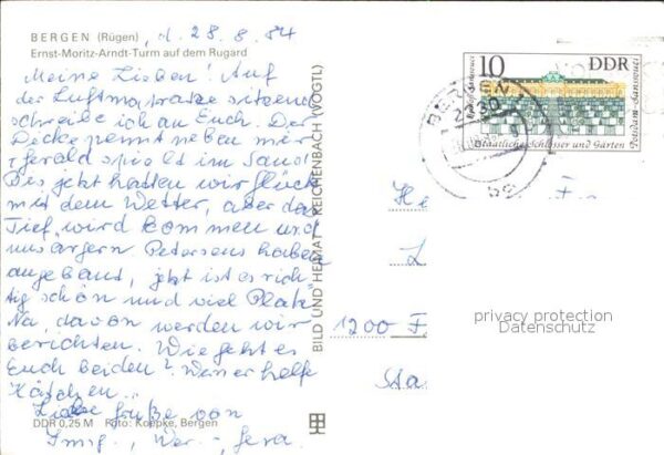 Bergen Ruegen Ernst Moritz Arndt Turm auf dem Rugard – Bild 2
