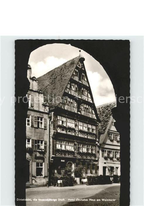 Dinkelsbuehl Hotel Deutsches Haus am Weinmarkt 1000j
