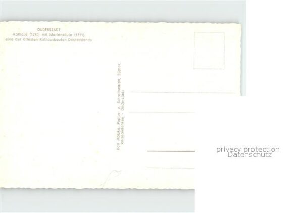 Duderstadt Rathaus mit Mariensäule – Bild 2
