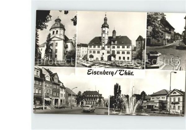 Eisenberg Thueringen Schlosskirche Rathaus Markt Steinweg Er
