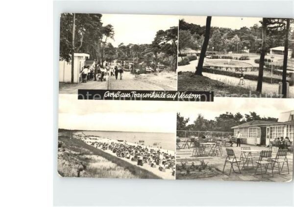 Trassenheide Usedom Teilansichten Gartenrestaurant Strand P