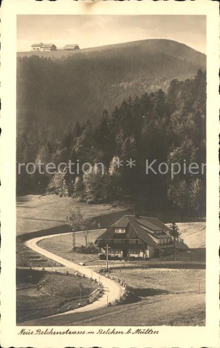 Belchen Baden Neue Belchenstrasse Multen Gasthof Belc