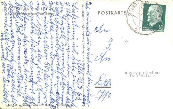Ahlbeck Ostseebad FDGB Erholungsheim Kurt Bürger – Bild 2