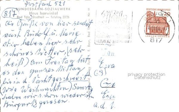 Bad Toelz Bundesbahn Sozialwerk Haus Isarwinkel – Bild 2