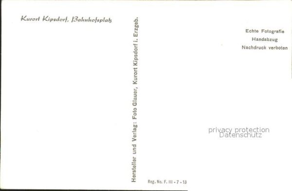 Kipsdorf Bahnhofsplatz – Bild 2
