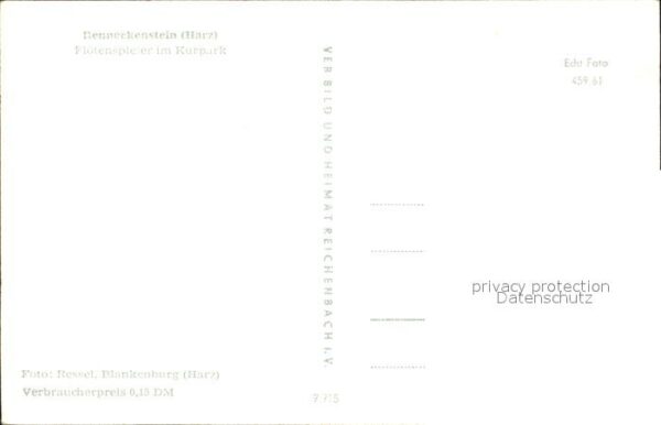Benneckenstein Flötenspieler Kurpark – Bild 2