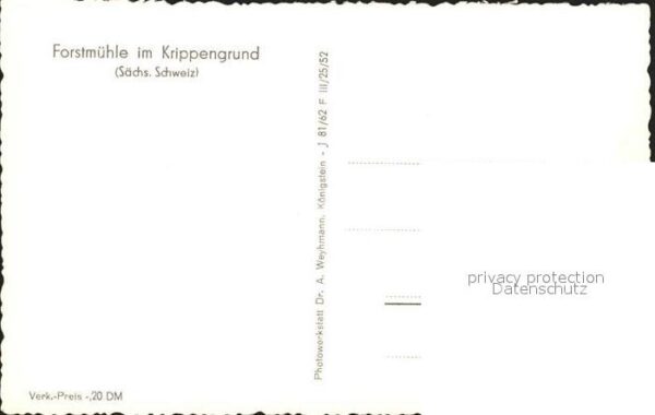 Krippen Bad Schandau Forstmühle Krippengrund – Bild 2