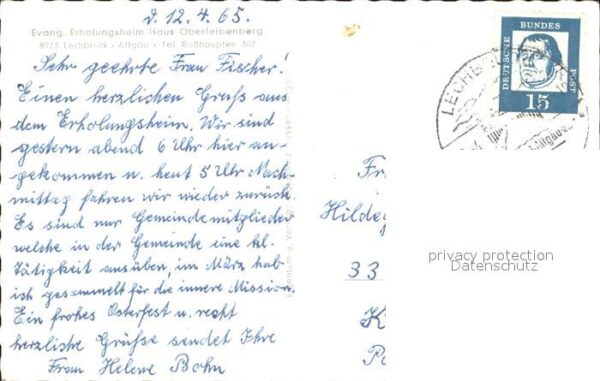 Lechbruck See Evangelische Erholungsheim Haus Oberlei – Bild 2