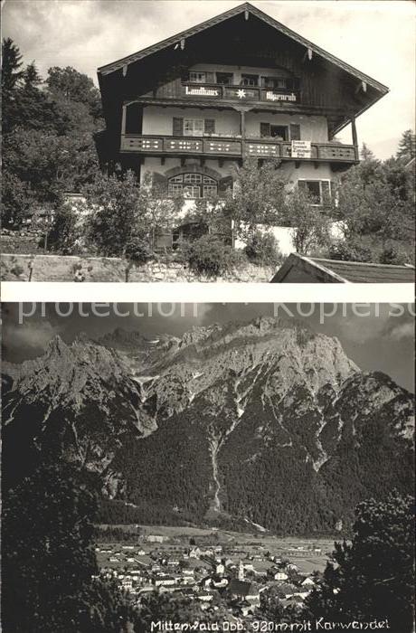 Mittenwald Bayern Karwendel Landhaus Alpenruh