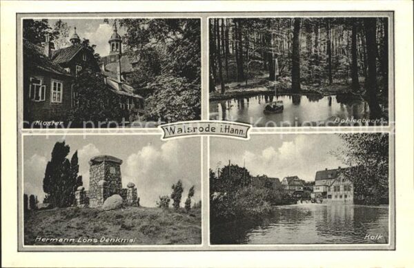 Walsrode Lueneburger Heide Walsrode Hann. Hermann Löns Denkmal Boh