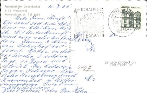 Mittenwald Bayern Fremdenheim Dammkarhof – Bild 2