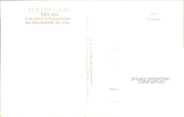 Schmiedefeld Rennsteig Stutenhaus Ferienheim Berggaststätte VE – Bild 2