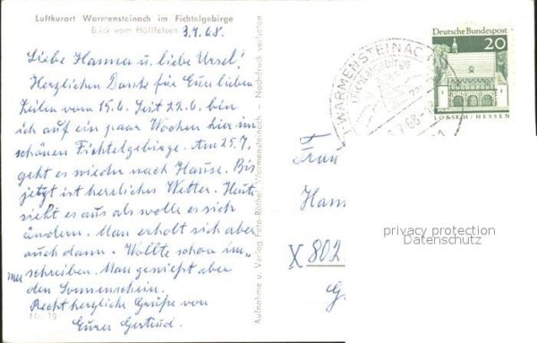 Warmensteinach vom Höllfelsen – Bild 2