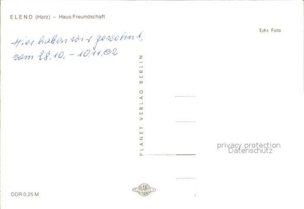 Elend Harz Haus Freundschaft – Bild 2
