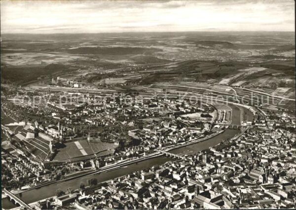Wuerzburg Fliegeraufnahme