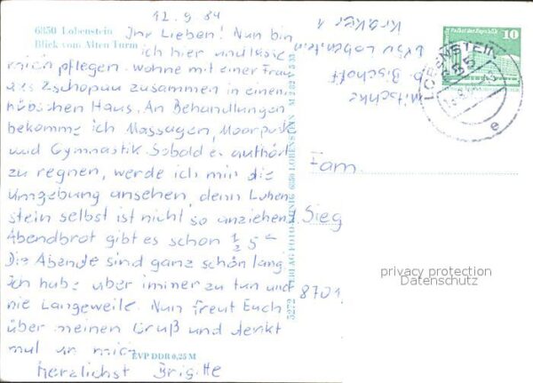 Lobenstein Bad Blick vom Alten Turm – Bild 2