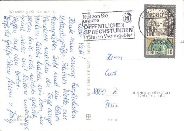 Wesenberg Mecklenburg Bad Grossen Weissen See – Bild 2