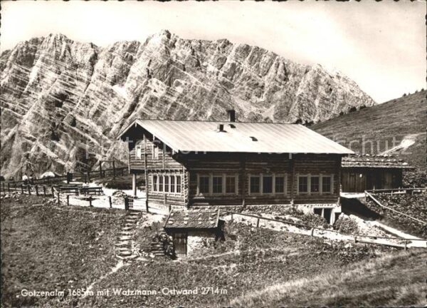 Watzmann Berggaststätte Spirnglkaser Gotzenalm
