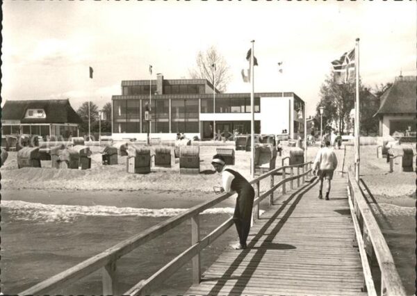 Dahme Ostseebad Haus Kurgastes Brücke Strand
