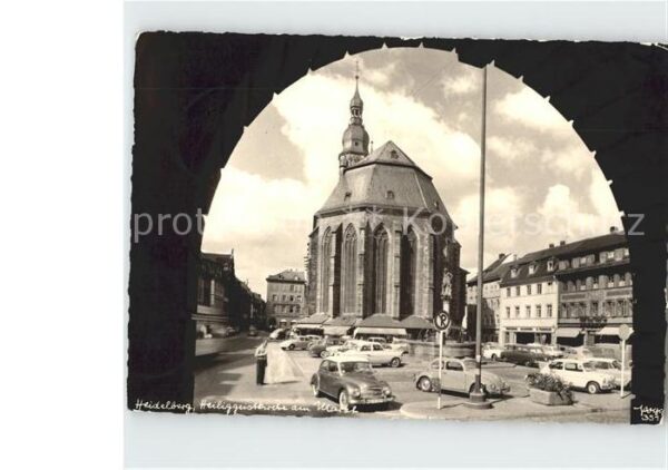 Heidelberg Neckar Kirche Markt
