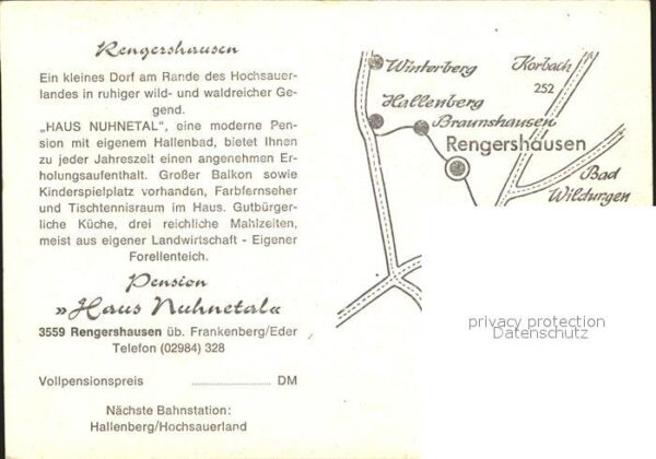 Rengershausen Frankenberg Eder Pension Haus Nuhnetal – Bild 2