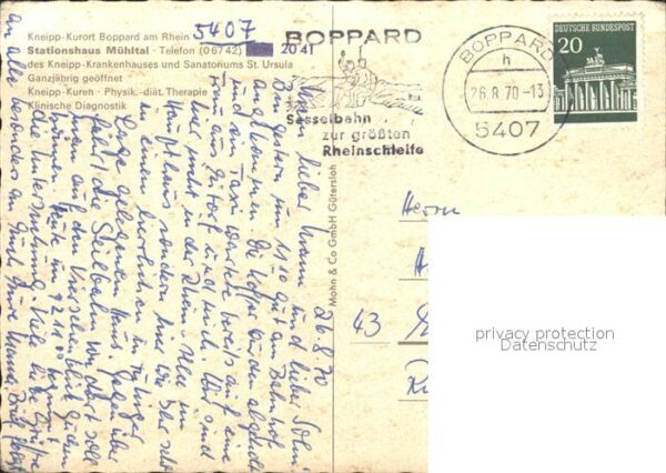 Boppard Rhein Stationshaus Mühltat – Bild 2