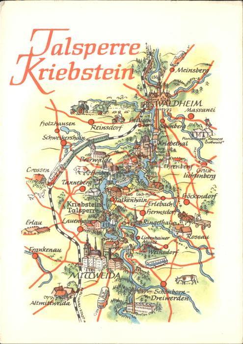 Talsperre Kriebstein Landkarte