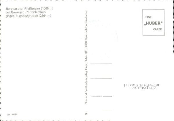 Garmisch-Partenkirchen Berggasthof Pfeifferalm mit Zugspitzgru – Bild 2