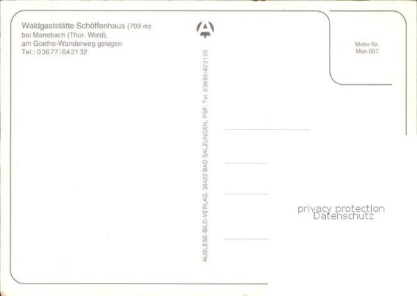 Manebach Waldgaststätte Schöffenhaus – Bild 2