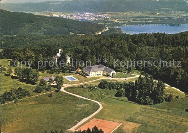 Krumpendorf Woerther See Fliegeraufnahme Ferienpark Drasinger Ho