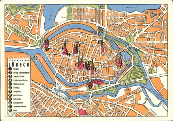 Luebeck Stadtplan