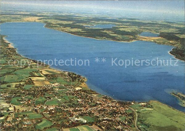 Ammersee Fliegeraufnahme mit Diessen und Herrsch
